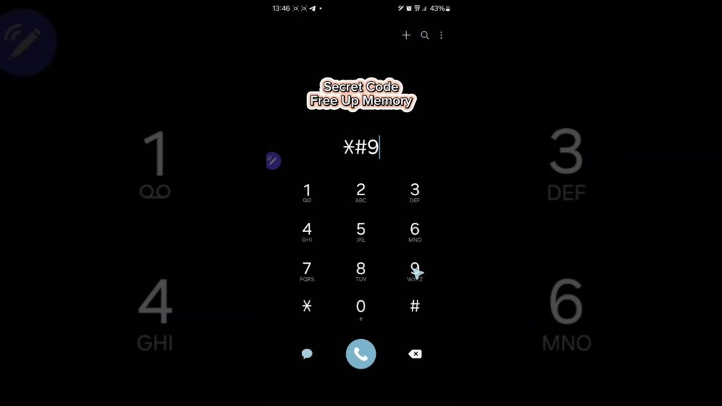 Android Secret Code |  Free Up Your Phone System Memory #Shorts